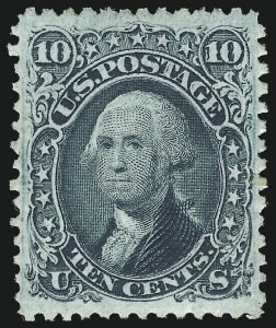 Sale 993, Lot 393, 1861-66 Issue Off Cover, 10c Yellow Green (68) Sale 993, Lot 393, 1861-66 Issue Off Cover