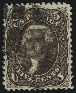 Sale 993, Lot 403, 1861-66 Issue Off Cover