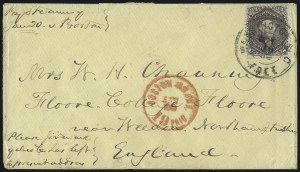 Sale 993, Lot 444, 1861-66 Issue On Cover (Scott 63-65)