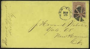 Sale 993, Lot 454, 1867-68 Grilled Issue (A thru D Grills)