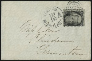 Sale 993, Lot 462, 1867-68 Grilled Issue (A thru D Grills)