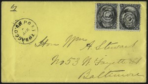 Sale 993, Lot 483, 1867-68 Grilled Issue (Z Grill)