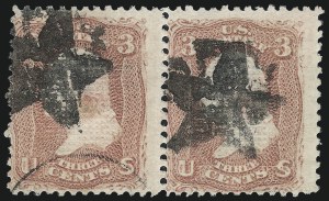 Sale 993, Lot 487, 1867-68 Grilled Issue (Z Grill)
