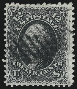 Sale 993, Lot 493, 1867-68 Grilled Issue (Z Grill)