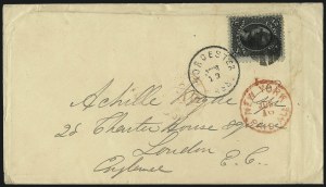 Sale 993, Lot 496, 1867-68 Grilled Issue (Z Grill)