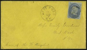Sale 993, Lot 503, 1867-68 Grilled Issue (F Grill)