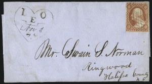 Sale 996, Lot 3045, 1851 3c Orange Brown Covers