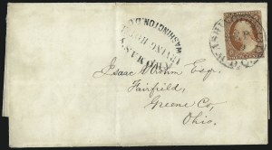 Sale 996, Lot 3054, 1851 3c Orange Brown Covers