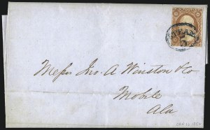 Sale 996, Lot 3060, 1851 3c Orange Brown Covers