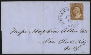 Sale 996, Lot 3062, 1851 3c Orange Brown Covers