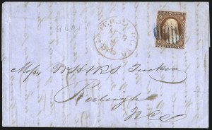 Sale 996, Lot 3066, 1851 3c Orange Brown Covers