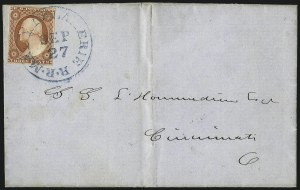 Sale 996, Lot 3171, 3c Dull Red Shades - Covers and Groups