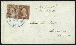 Sale 996, Lot 3198, 1857 3c Perforated Issue - Type I