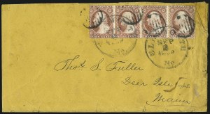Sale 996, Lot 3200, 1857 3c Perforated Issue - Type I