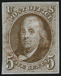 Sale Number 997, Lot Number 5082, 5c 1847 Issue (Scott 1 and shades) Sale Number 997, Lot Number 5082, 5c 1847 Issue (Scott 1 and shades)