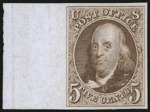 Sale 997, Lot 5107, 1875 Reproduction of 1847 Issue (Scott 3-4)
