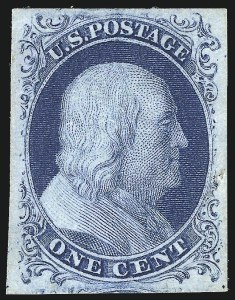 Sale 997, Lot 5125, 1c 1851-56 Issue (Scott 5-9)