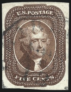 Sale Number 997, Lot Number 5165, 5c 1856 Issue (Scott 12) Sale Number 997, Lot Number 5165, 5c 1856 Issue (Scott 12)