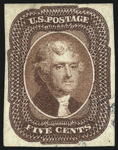 Sale 997, Lot 5172, 5c 1856 Issue (Scott 12)