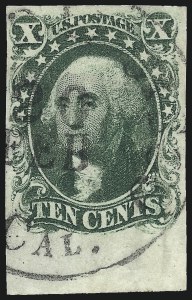 Sale 997, Lot 5177, 10c and 12c 1851-56 Issue (Scott 13-17)