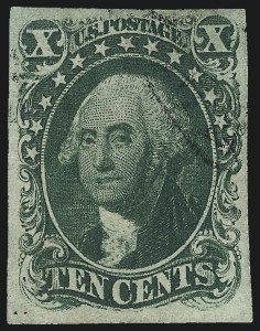Sale 997, Lot 5180, 10c and 12c 1851-56 Issue (Scott 13-17)