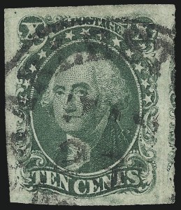 Sale 997, Lot 5187, 10c and 12c 1851-56 Issue (Scott 13-17)
