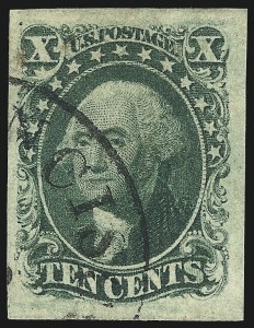 Sale 997, Lot 5189, 10c and 12c 1851-56 Issue (Scott 13-17)