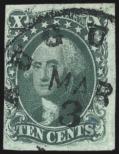 Sale 997, Lot 5205, 10c and 12c 1851-56 Issue (Scott 13-17)