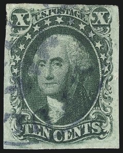 Sale 997, Lot 5206, 10c and 12c 1851-56 Issue (Scott 13-17)
