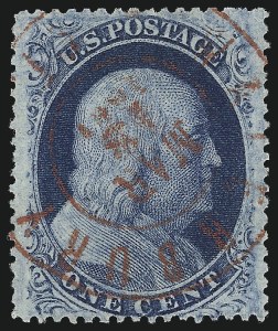 Sale 997, Lot 5235, 1c 1857-60 Issue (Scott 18-24)