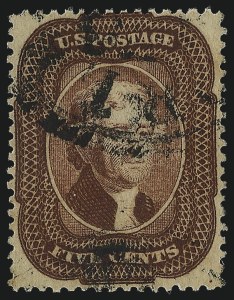 Sale 997, Lot 5248, 3c-5c 1857-60 Issue (Scott 25-30A)