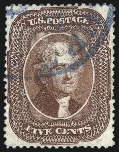 Sale 997, Lot 5251, 3c-5c 1857-60 Issue (Scott 25-30A)
