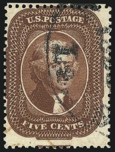 Sale 997, Lot 5254, 3c-5c 1857-60 Issue (Scott 25-30A)