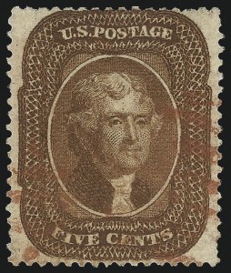 Sale 997, Lot 5266, 3c-5c 1857-60 Issue (Scott 25-30A)