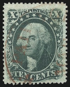 Sale 997, Lot 5275, 10c 1857-60 Issue (Scott 31-35)
