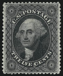 Sale 997, Lot 5281, 12c-90c 1857-60 Issue (Scott 36-39)