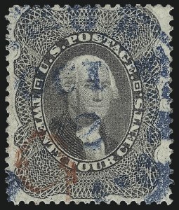 Sale 997, Lot 5287, 12c-90c 1857-60 Issue (Scott 36-39)