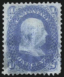 Sale 997, Lot 5394, 1867-68 Grilled Issue (F Grill - Scott 92-101)