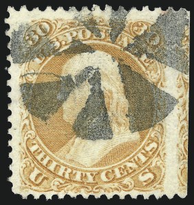Sale 997, Lot 5408, 1867-68 Grilled Issue (F Grill - Scott 92-101)