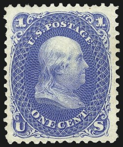Sale 997, Lot 5413, 1875 Re-Issue of 1861-66 Issue (Scott 102-111)