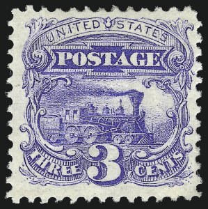 Sale 997, Lot 5449, 1c-12c 1869 Pictorial Issue (Scott 112-117), 3c Ultramarine (114) Sale 997, Lot 5449, 1c-12c 1869 Pictorial Issue (Scott 112-117)