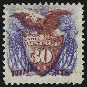 Sale 997, Lot 5525, 1875 Re-Issue of 1869 Pictorial Issue (Scott 123-133a)