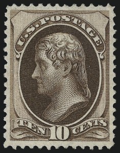 Sale 997, Lot 5561, 1870-71 National Bank Note Co. Ungrilled Issue (Scott 145-155)