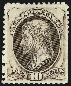 Sale 997, Lot 5586, 1875 Continental Bank Note Co. Special Printing (Scott 168-175)