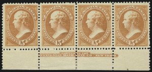 Sale 997, Lot 5608, 1875-79 Continental and American Bank Note Co. Issues (Scott 178-191)