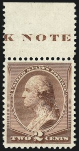 Sale 997, Lot 5637, 1881-87 American Bank Note Co. Issues (Scott 205-218)