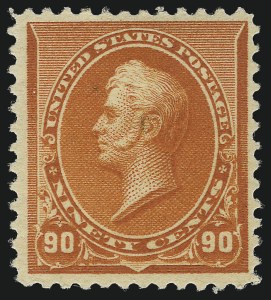 Sale 997, Lot 5667, 1890-93 Issue (Scott 219-229), 90c Orange (229) Sale 997, Lot 5667, 1890-93 Issue (Scott 219-229)