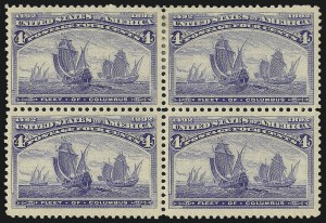 Sale 997, Lot 5678, 1893 Columbian Issue (1c thru 8c, Scott 230-236)