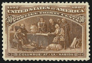 Sale 997, Lot 5689, 1893 Columbian Issue (10c thru $1.00, Scott 237-241)