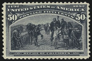 Sale 997, Lot 5694, 1893 Columbian Issue (10c thru $1.00, Scott 237-241)